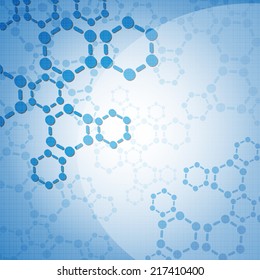 Abstract molecules medical background