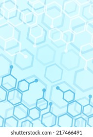 Abstract molecules medical background