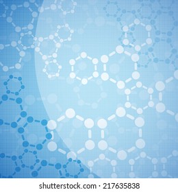 Abstract molecules medical background