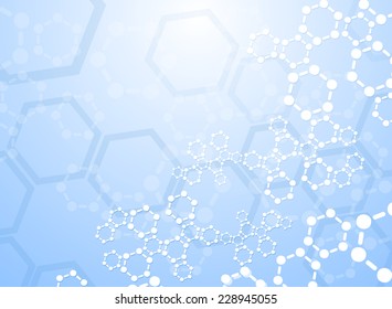 Abstract molecules medical background