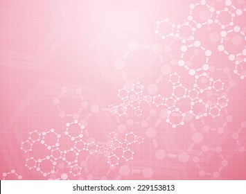 Abstract molecules medical background
