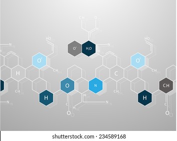 Abstract molecules medical background 