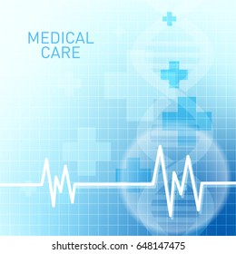 Abstract molecules medical background