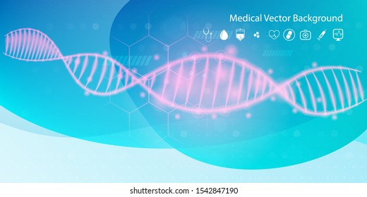 Abstract molecules medical background concept template design Vector Illustration.