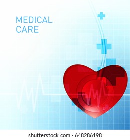 Abstract molecules medical background concept template design Vector Illustration.