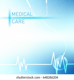 Abstract molecules medical background concept template design Vector Illustration.