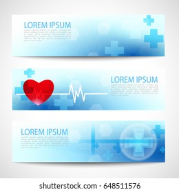 Abstract molecules medical background concept template design Vector Illustration.