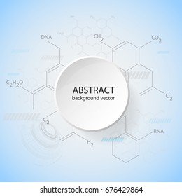 Abstract molecules medical background concept template design Vector Illustration.