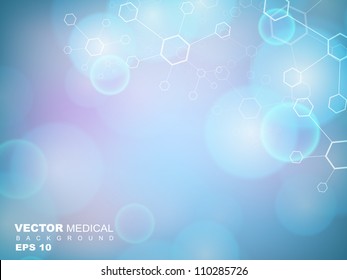 Abstract Molecules Medical Background. EPS 10.