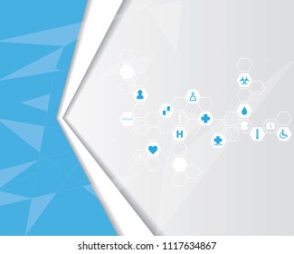 Abstract molecules medical background. EPS 10.