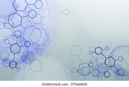 abstract molecules medical background eps 10 vector illustration