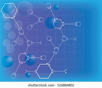 Abstract molecules medical background. EPS 10.