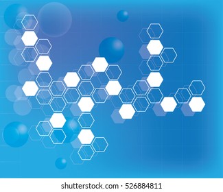 Abstract molecules medical background. EPS 10.
