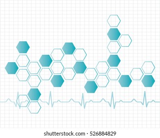 Abstract molecules medical background. EPS 10.