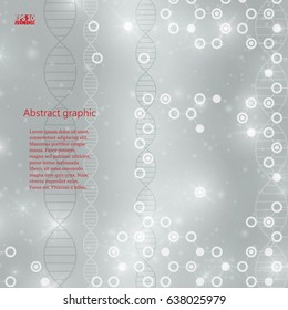 Abstract molecules medical background. Eps10 Vector illustration.