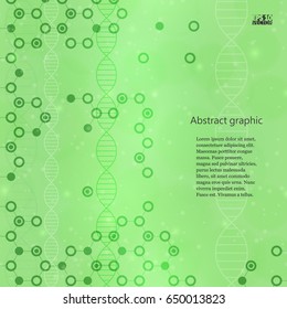 Abstract molecules medical background. Eps10 Vector illustration.