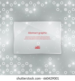 Abstract molecules medical background. Eps10 Vector illustration.