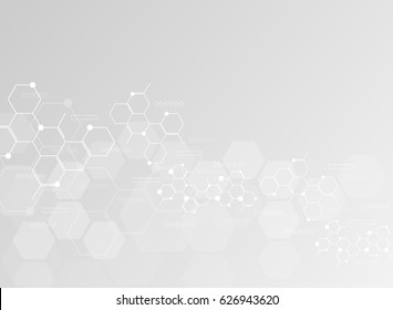 Abstract molecules medical background. illustration