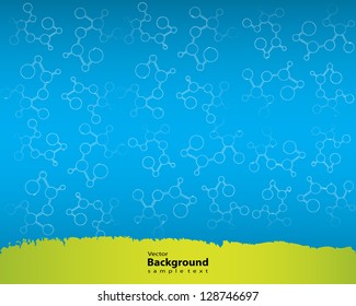 abstract molecules medical background with special design