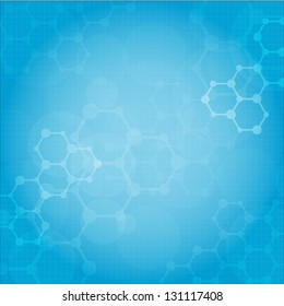 Abstract Molecules Medical Background (Vector).