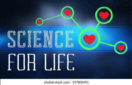 Abstract molecules medical background. vector format.science for life. 