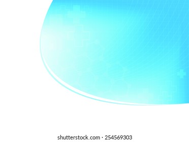Abstract molecules medical background, vector illustration
