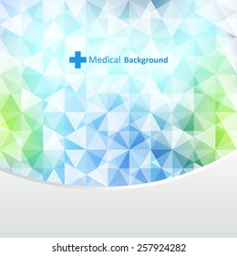 Abstract molecules medical background (Vector).