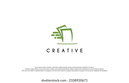 Abstract Money logo design. Vector Business and Finance Logos