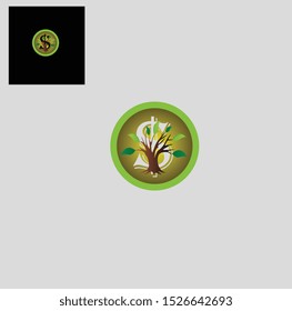 abstract money tree vector business logo