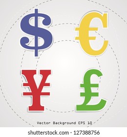 Abstract money . Vector illustration.