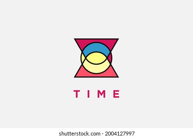 plantilla de diseño de logotipo de línea mono abstracta para cualquier tipo de negocio e industria. plantilla de icono web. logotipo de aplicación. marca de empresa. naturaleza y aventura