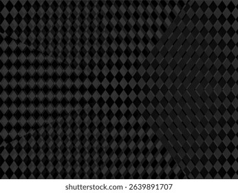 An abstract, monochromatic background featuring a pattern of dark and light gray diamond shapes.