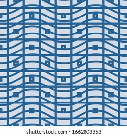 Abstract monochromatic design seamless patterns. A seamless vector background. blue ornament. Graphic modern pattern. Simple graphic design.