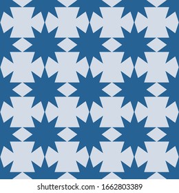 Abstract monochromatic design seamless patterns. A seamless vector background. blue ornament. Graphic modern pattern. Simple graphic design.