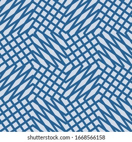 abstract monochromatic design seamless patterns. A seamless vector background. blue ornament. Graphic modern pattern. Simple graphic design.
