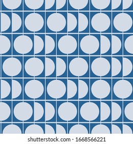 abstract monochromatic design seamless patterns. A seamless vector background. blue ornament. Graphic modern pattern. Simple graphic design.