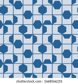 abstract monochromatic design seamless patterns. A seamless vector background. blue ornament. Graphic modern pattern. Simple graphic design.
