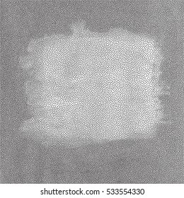 Abstract monochromatic grunge dotted background, vector design element.