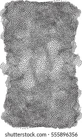 Abstract monochromatic grunge dotted background, design element. Vector illustration.