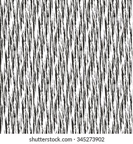 Abstract monochromatic irregular noisy stroke. Seamless pattern.