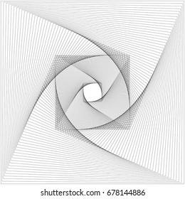 Abstract monochromatic line pattern background design - vector graphic