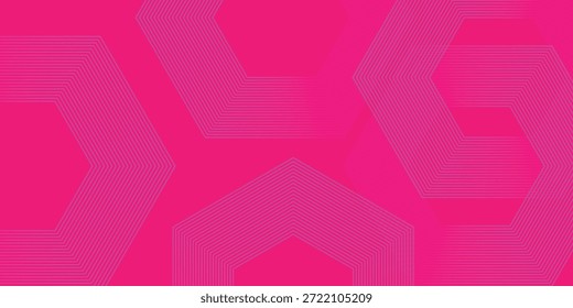 Resumo Monocromático Neon Fúcsia Intercalação Hexágono Grid Background