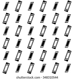 Abstract, monochromatic seamlessly repeatable pattern / background. Vector art.