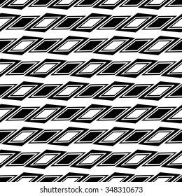 Abstract, monochromatic seamlessly repeatable pattern / background. Vector art.