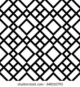 Abstract, monochromatic seamlessly repeatable pattern / background. Vector art.