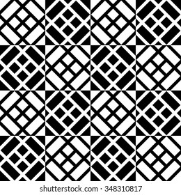 Abstract, monochromatic seamlessly repeatable pattern / background. Vector art.