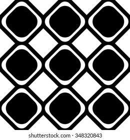 Abstract, monochromatic seamlessly repeatable pattern / background. Vector art.