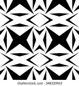 Abstract, monochromatic seamlessly repeatable pattern / background. Vector art.