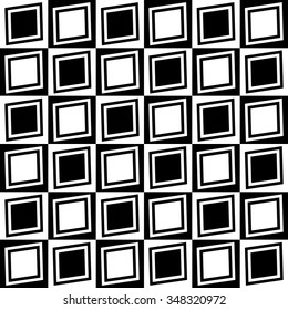 Abstract, monochromatic seamlessly repeatable pattern / background. Vector art.