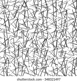 Abstract, monochromatic seamlessly repeatable pattern / background. Vector art.